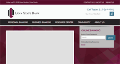 Desktop Screenshot of lenastatebank.com