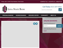 Tablet Screenshot of lenastatebank.com